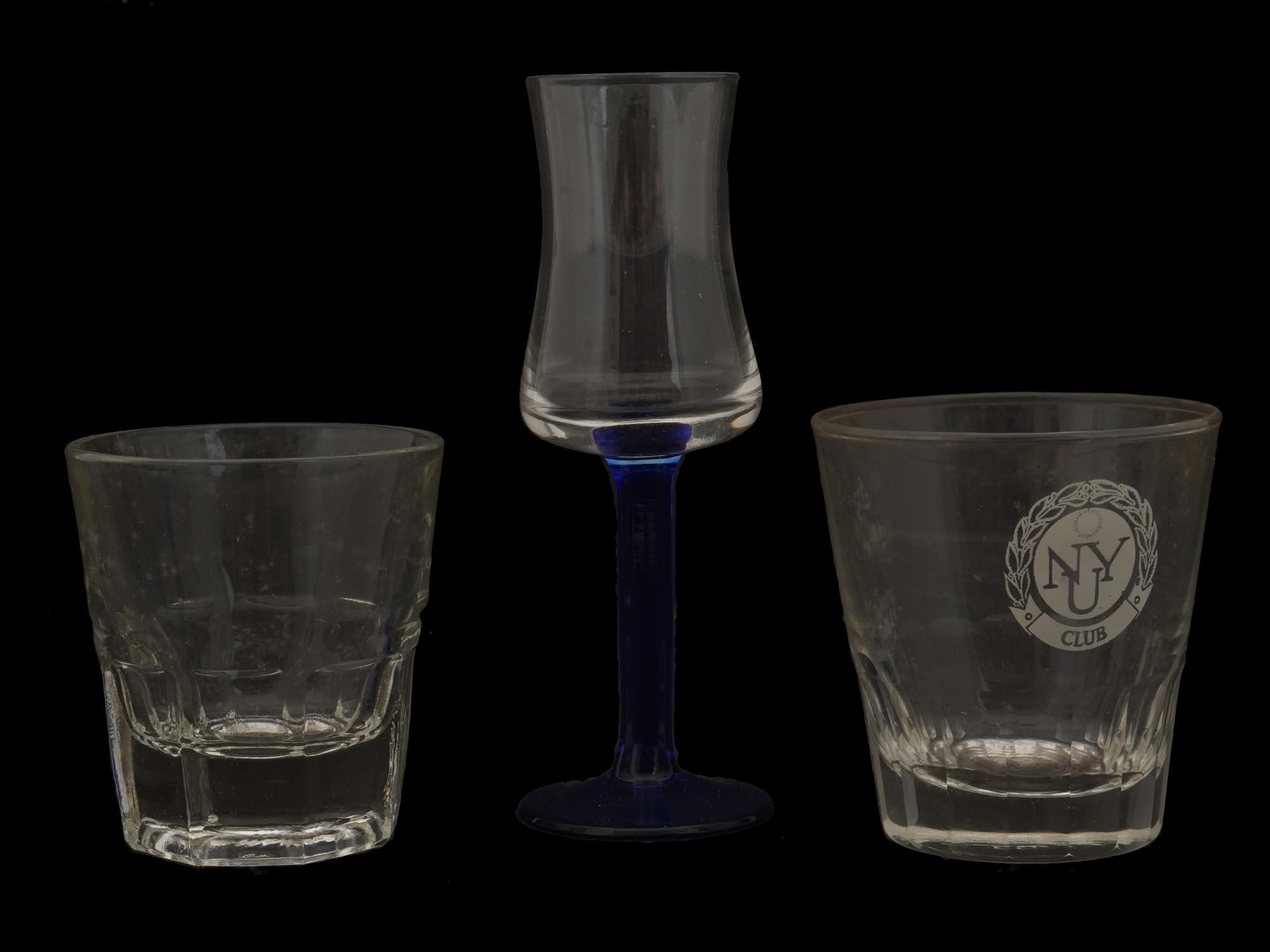 COLLECTION OF VINTAGE GLASS DRINK AND TABLE WARES PIC-3